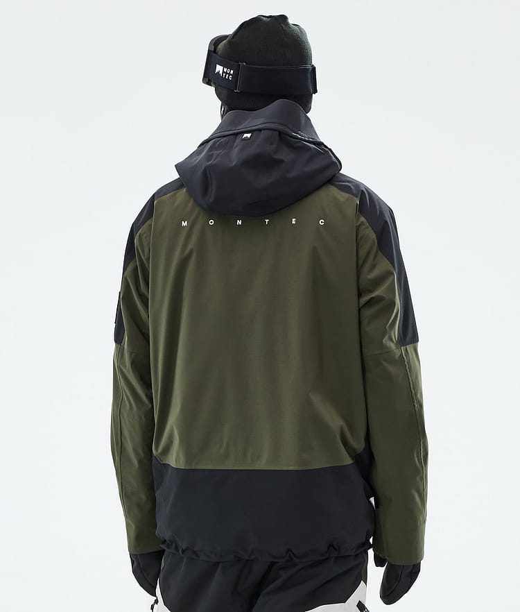 Montec Morpheus Lumilautailutakki Miehet Black/Olive Green/Light Grey, Kuva 7 / 10