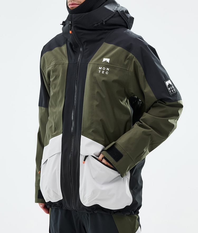Montec Morpheus Laskettelutakki Miehet Black/Olive Green/Light Grey, Kuva 8 / 10