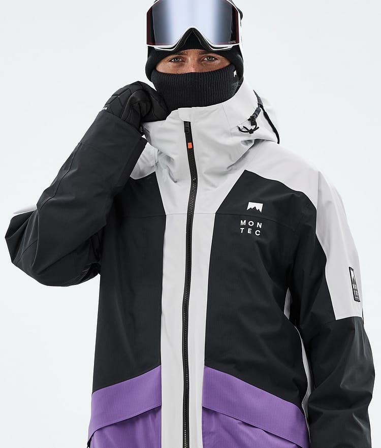 Montec Morpheus Lumilautailutakki Miehet Light Grey/Black/Vivid Purple, Kuva 2 / 10