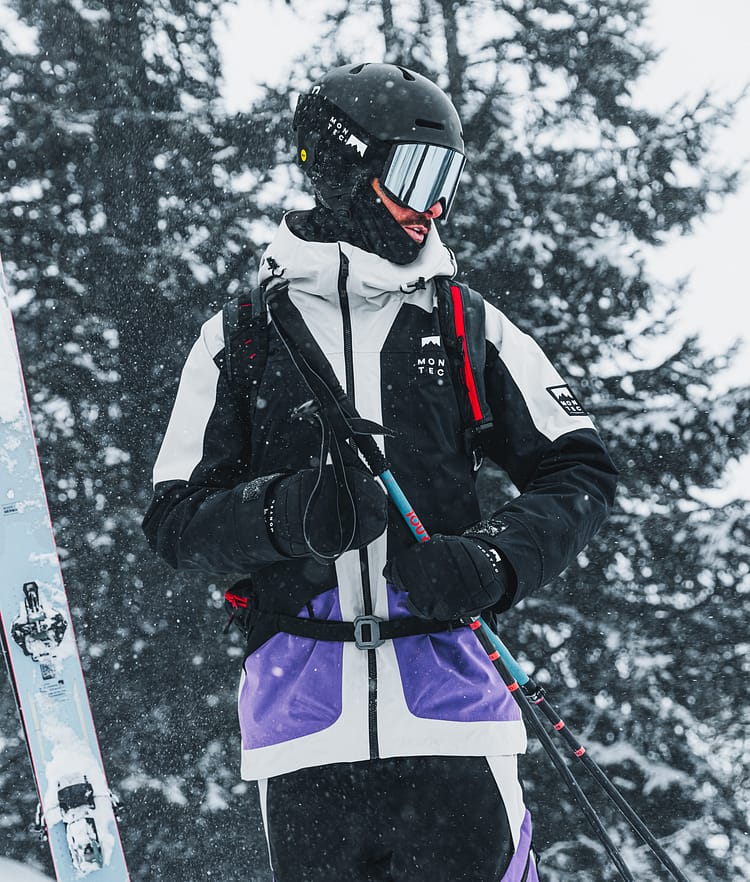 Montec Morpheus Laskettelutakki Miehet Light Grey/Black/Vivid Purple, Kuva 2 / 10