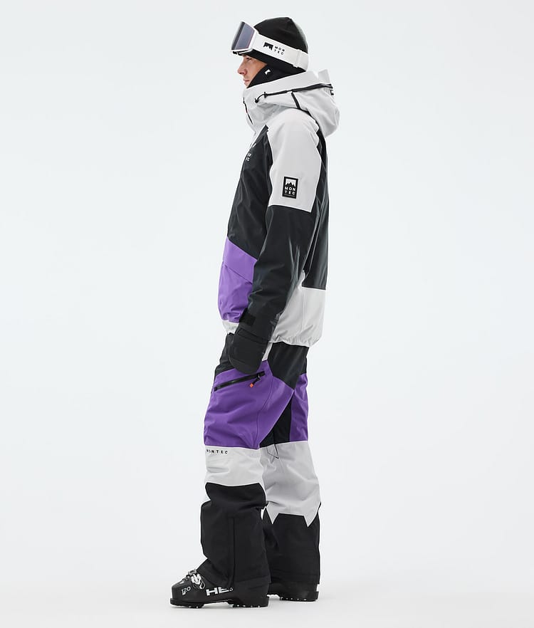 Montec Morpheus Laskettelutakki Miehet Light Grey/Black/Vivid Purple, Kuva 4 / 10