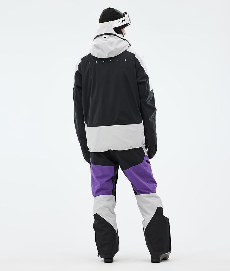 Montec Morpheus Laskettelutakki Miehet Light Grey/Black/Vivid Purple, Kuva 5 / 10