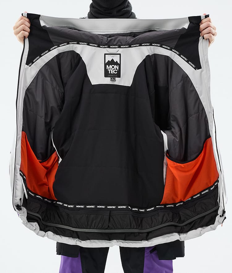 Montec Morpheus Lumilautailutakki Miehet Light Grey/Black/Vivid Purple, Kuva 10 / 10