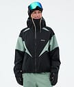 Dope Spartan W Lumilautailutakki Naiset Spike Black/Faded Green