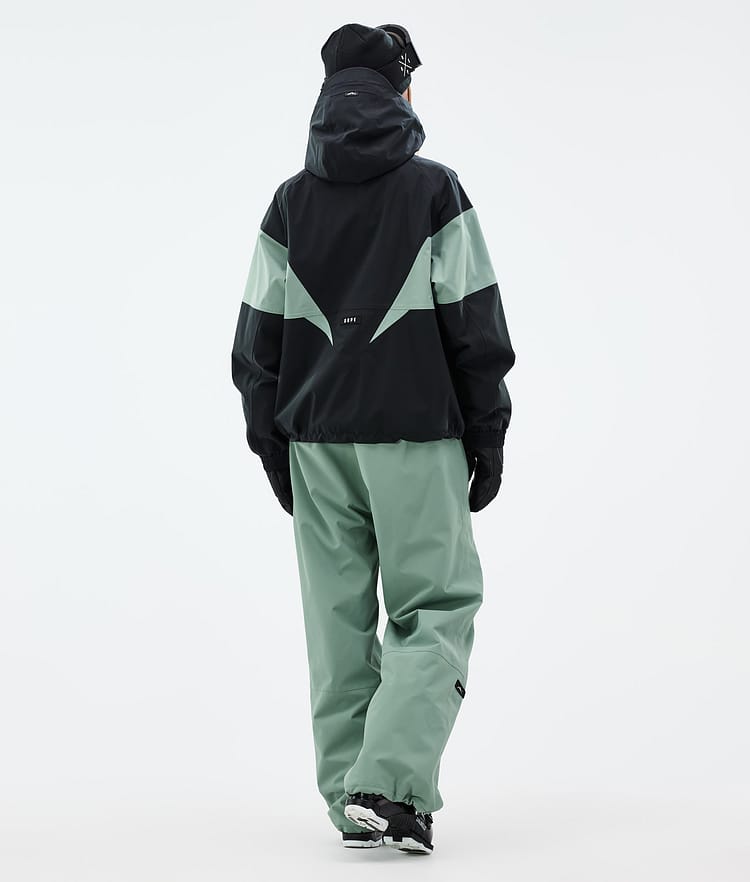 Dope Spartan W Laskettelutakki Naiset Spike Black/Faded Green, Kuva 4 / 8