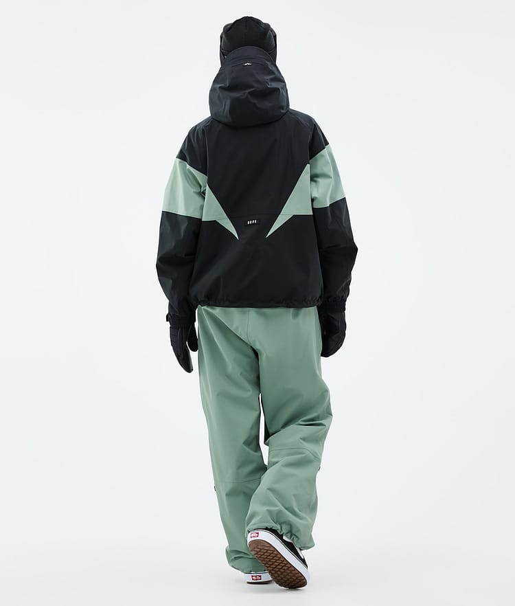 Dope Spartan W Lumilautailutakki Naiset Spike Black/Faded Green, Kuva 4 / 8