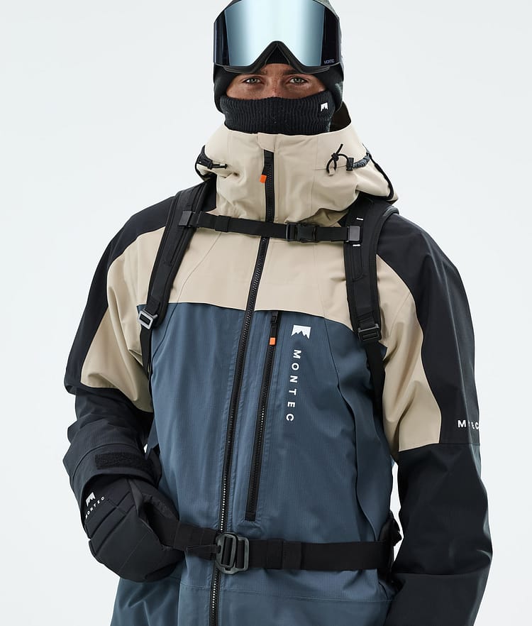Montec Oracle Lumilautailutakki Miehet Sand/Black/Metal Blue, Kuva 2 / 10