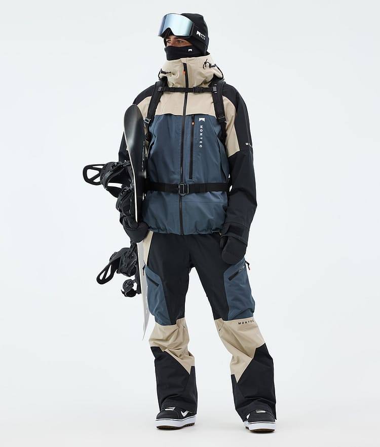 Montec Oracle Lumilautailutakki Miehet Sand/Black/Metal Blue, Kuva 3 / 10