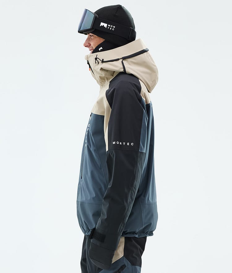 Montec Oracle Lumilautailutakki Miehet Sand/Black/Metal Blue, Kuva 6 / 10
