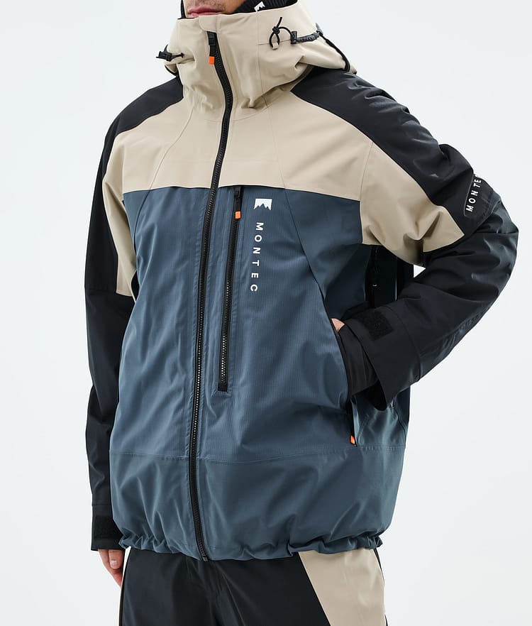 Montec Oracle Lumilautailutakki Miehet Sand/Black/Metal Blue, Kuva 8 / 10