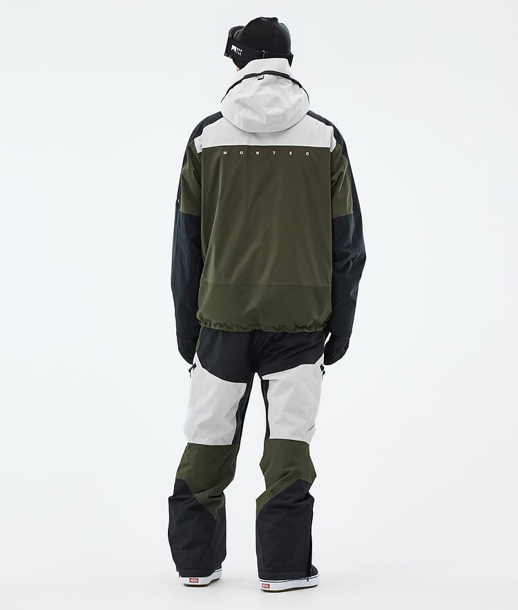 Montec Oracle Lumilautailutakki Miehet Light Grey/Black/Olive Green, Kuva 5 / 10