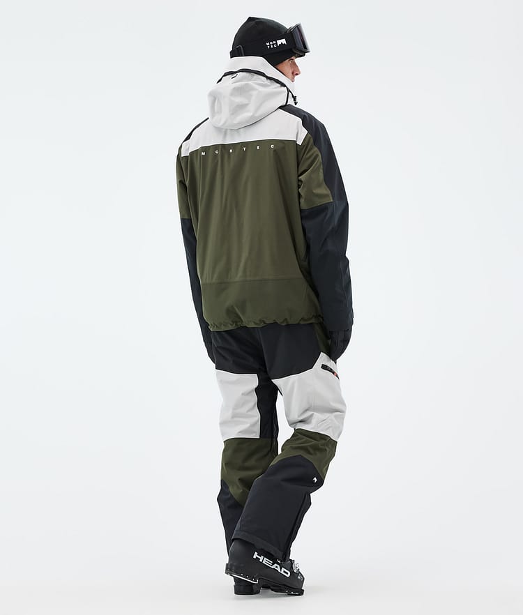 Montec Oracle Laskettelutakki Miehet Light Grey/Black/Olive Green, Kuva 5 / 10