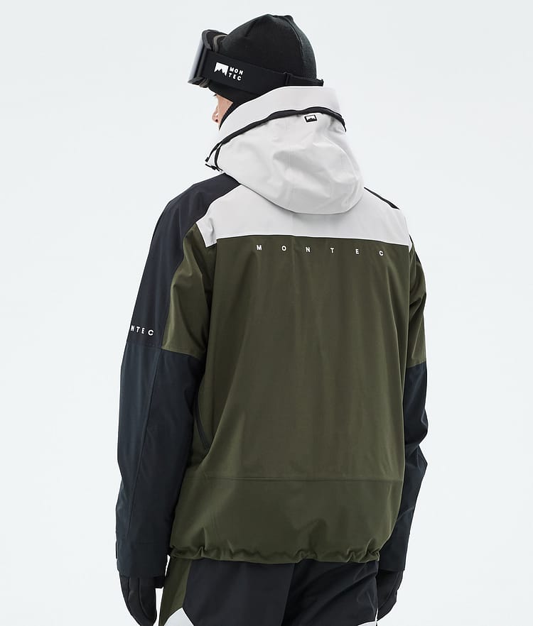 Montec Oracle Lumilautailutakki Miehet Light Grey/Black/Olive Green, Kuva 7 / 10