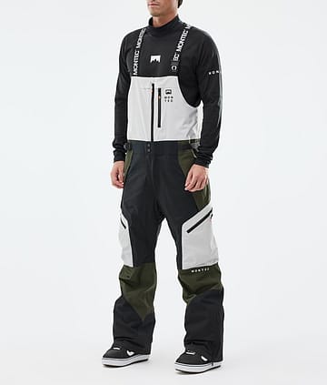 Montec Dozer Lumilautailuhousut Miehet Light Grey/Black/Olive Green