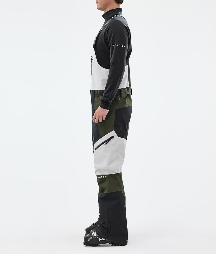 Montec Dozer Lasketteluhousut Miehet Light Grey/Black/Olive Green, Kuva 2 / 6