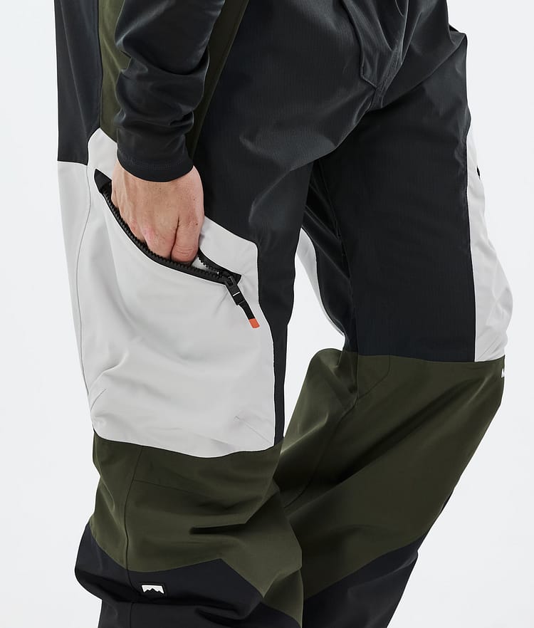 Montec Dozer Lasketteluhousut Miehet Light Grey/Black/Olive Green, Kuva 6 / 6
