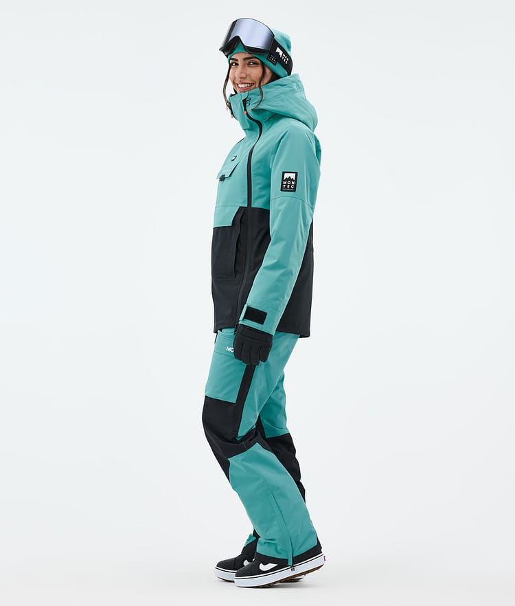 Montec Doom W Lumilautailutakki Naiset Turquoise/Black, Kuva 4 / 11