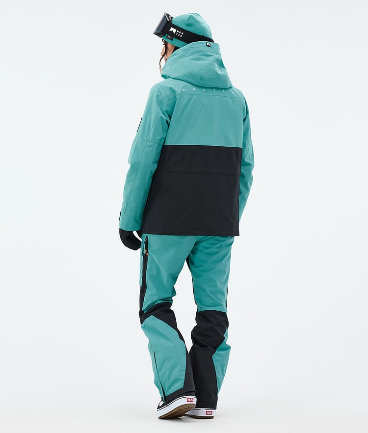 Montec Doom W Lumilautailutakki Naiset Turquoise/Black, Kuva 5 / 11