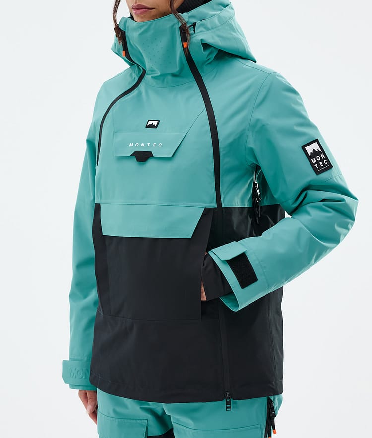 Montec Doom W Lumilautailutakki Naiset Turquoise/Black, Kuva 8 / 11