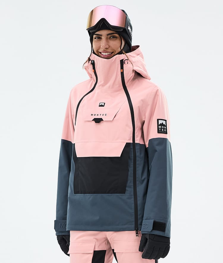 Montec Doom W Laskettelutakki Naiset Soft Pink/Black/Metal Blue, Kuva 1 / 11