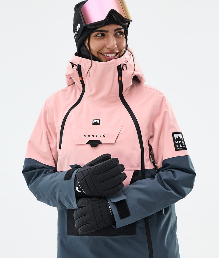 Montec Doom W Lumilautailutakki Naiset Soft Pink/Black/Metal Blue, Kuva 2 / 11