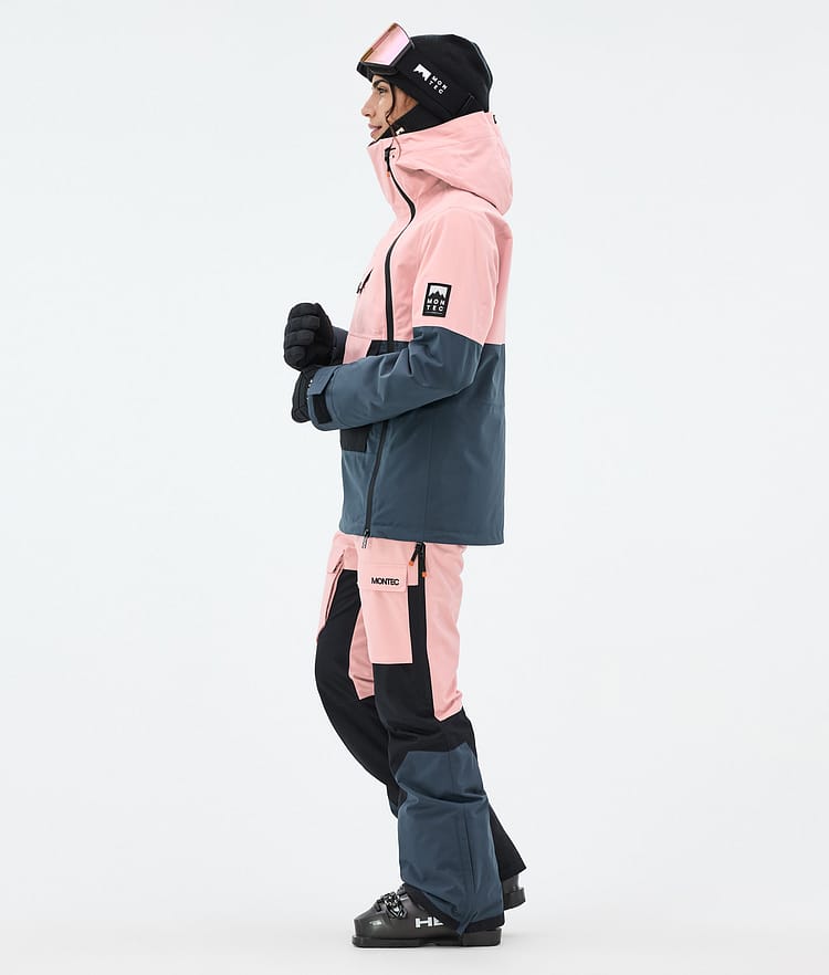 Montec Doom W Laskettelutakki Naiset Soft Pink/Black/Metal Blue, Kuva 4 / 11