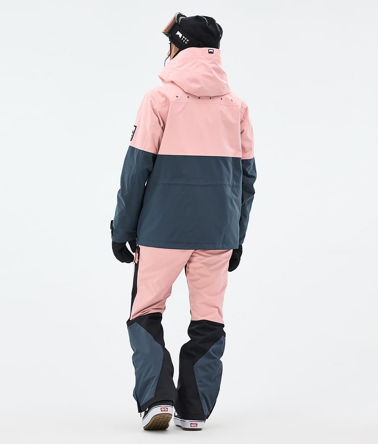 Montec Doom W Lumilautailutakki Naiset Soft Pink/Black/Metal Blue, Kuva 5 / 11