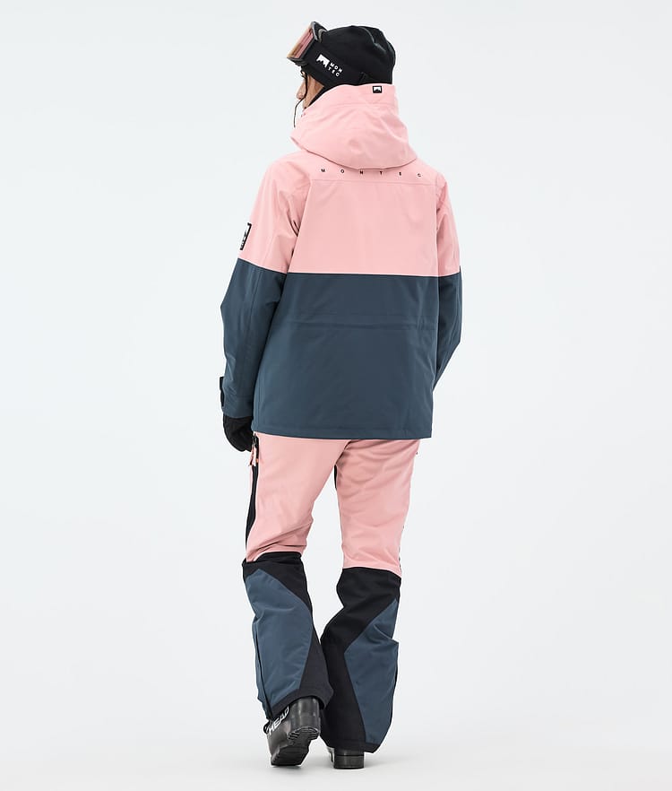 Montec Doom W Laskettelutakki Naiset Soft Pink/Black/Metal Blue, Kuva 5 / 11