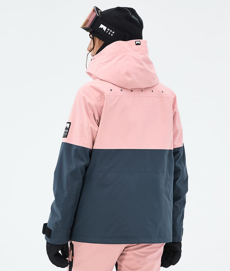 Montec Doom W Lumilautailutakki Naiset Soft Pink/Black/Metal Blue, Kuva 7 / 11