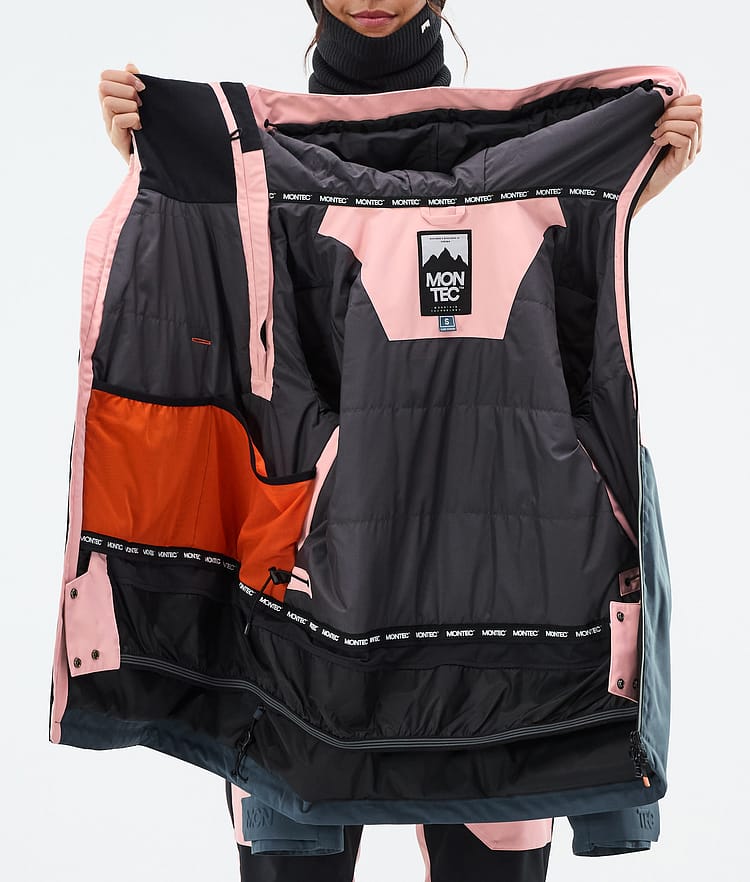 Montec Doom W Laskettelutakki Naiset Soft Pink/Black/Metal Blue, Kuva 11 / 11