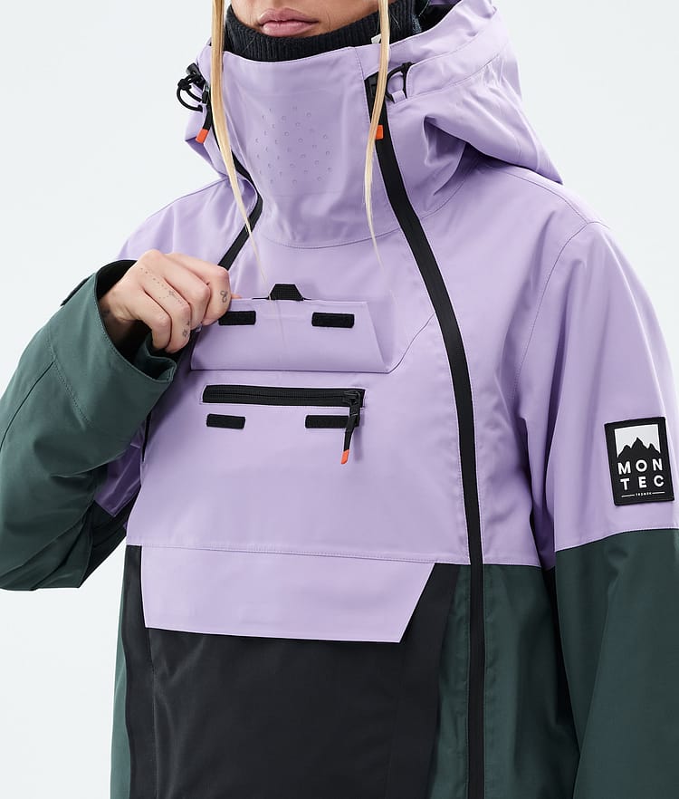 Montec Doom W Lumilautailutakki Naiset Faded Violet/Black/Dark Atlantic, Kuva 10 / 11