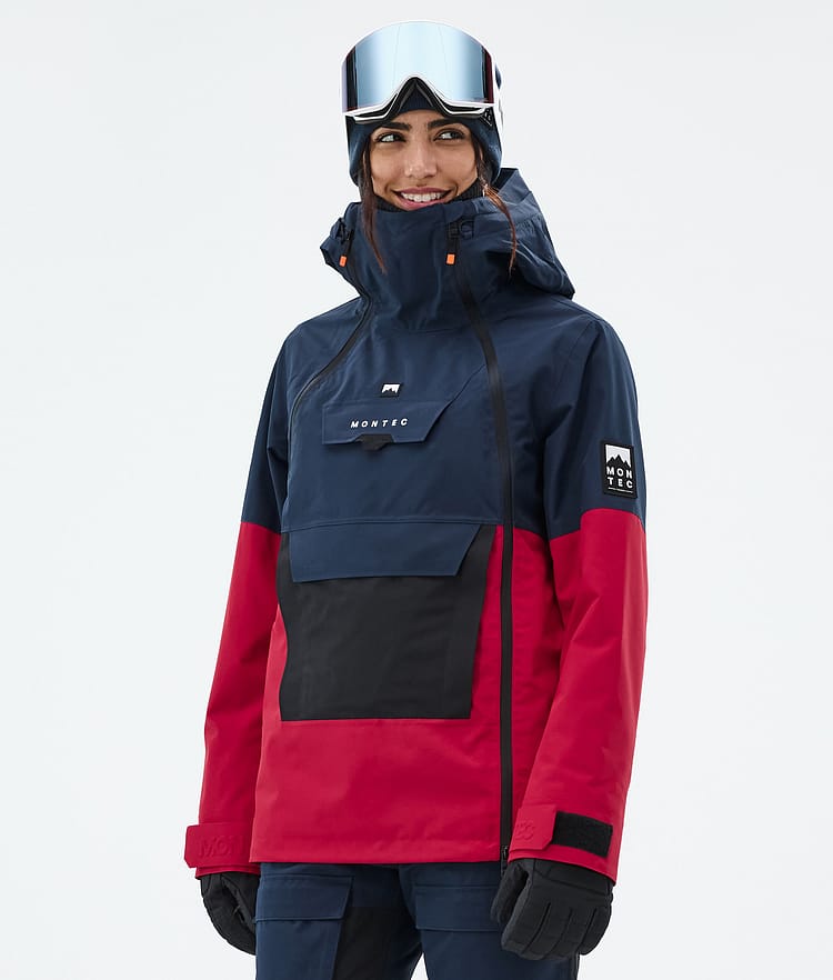 Montec Doom W Laskettelutakki Naiset Dark Blue/Black/Deep Red, Kuva 1 / 11