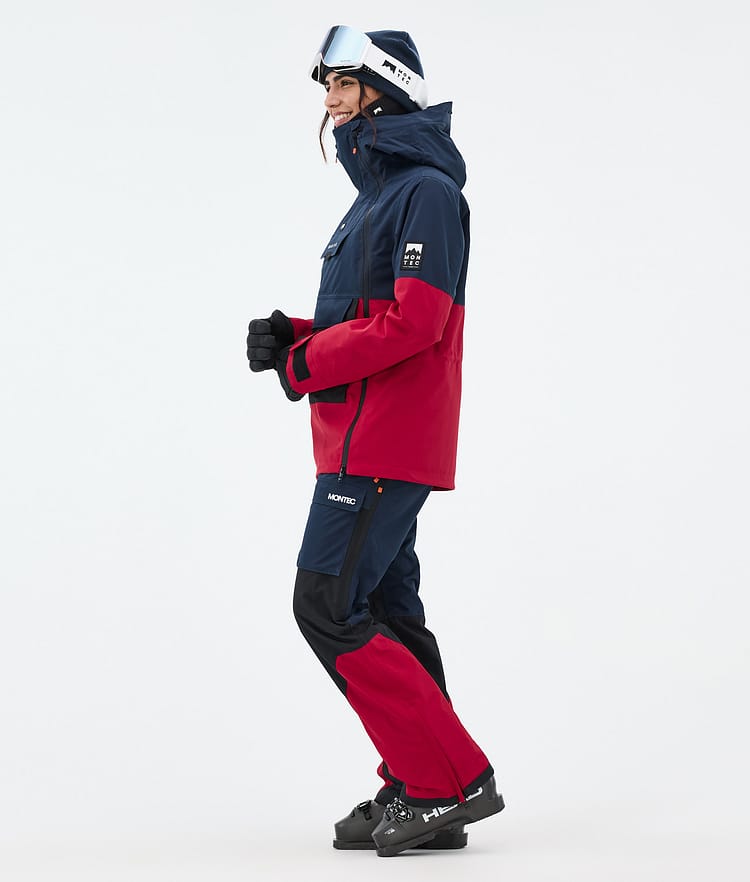 Montec Doom W Laskettelutakki Naiset Dark Blue/Black/Deep Red, Kuva 4 / 11