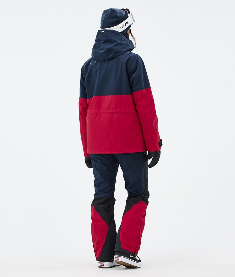 Montec Doom W Lumilautailutakki Naiset Dark Blue/Black/Deep Red, Kuva 5 / 11