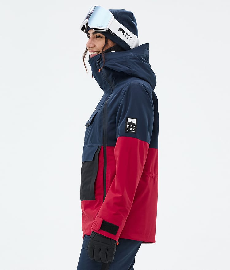 Montec Doom W Lumilautailutakki Naiset Dark Blue/Black/Deep Red, Kuva 6 / 11