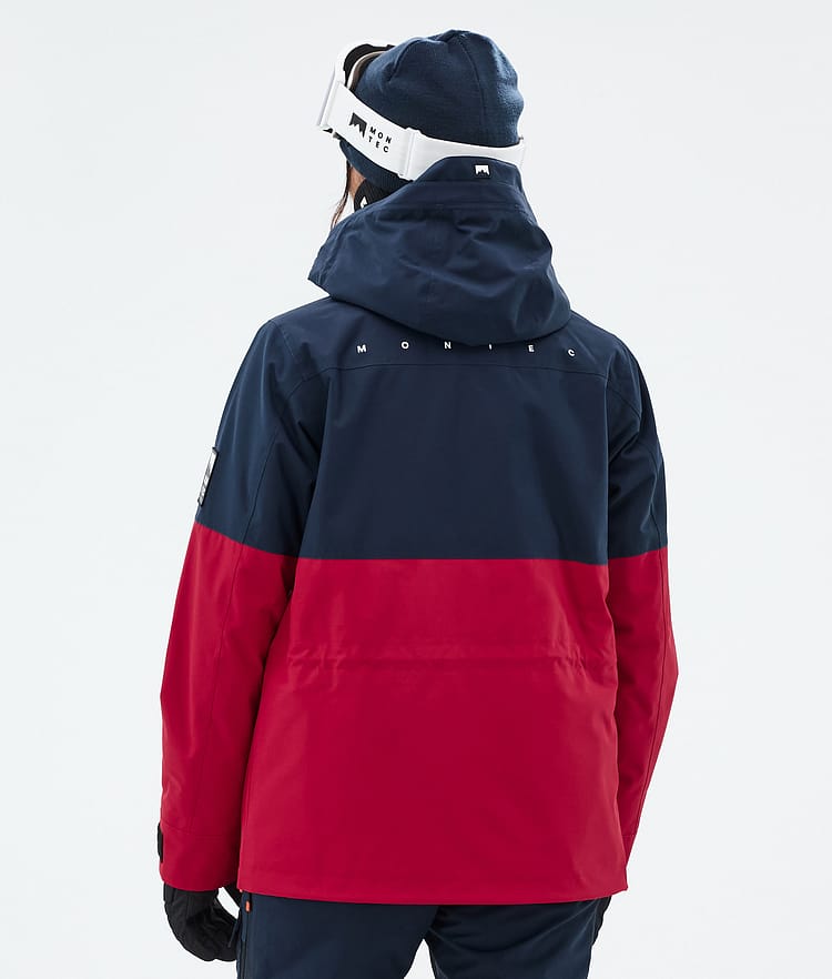 Montec Doom W Lumilautailutakki Naiset Dark Blue/Black/Deep Red, Kuva 7 / 11