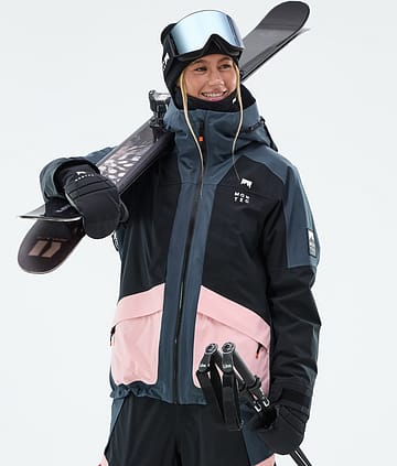 Montec Morpheus W Laskettelutakki Naiset Metal Blue/Black/Soft Pink
