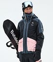 Montec Morpheus W Lumilautailutakki Naiset Metal Blue/Black/Soft Pink
