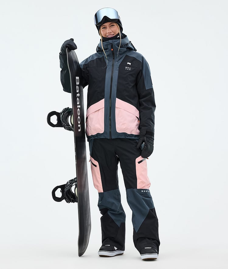 Montec Morpheus W Lumilautailutakki Naiset Metal Blue/Black/Soft Pink, Kuva 3 / 10