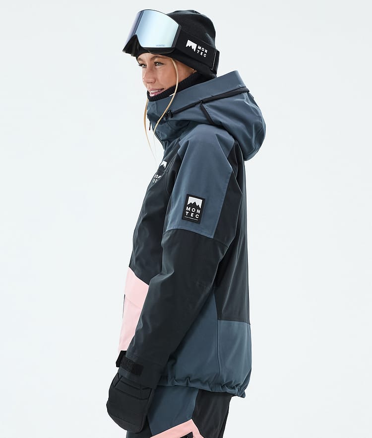 Montec Morpheus W Laskettelutakki Naiset Metal Blue/Black/Soft Pink, Kuva 6 / 10