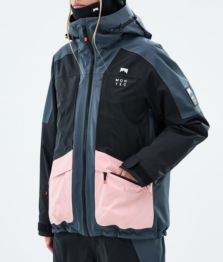 Montec Morpheus W Laskettelutakki Naiset Metal Blue/Black/Soft Pink, Kuva 8 / 10