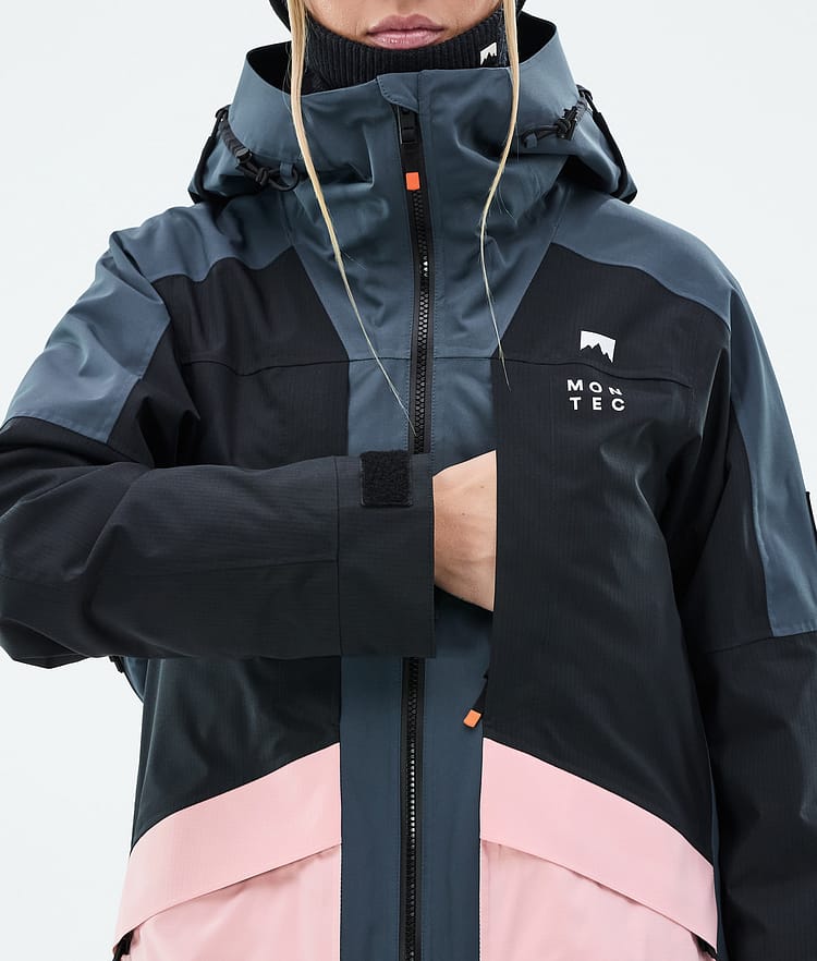 Montec Morpheus W Lumilautailutakki Naiset Metal Blue/Black/Soft Pink, Kuva 9 / 10