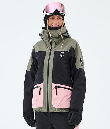Montec Morpheus W Lumilautailutakki Greenish/Black/Soft Pink