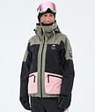 Montec Morpheus W Lumilautailutakki Naiset Greenish/Black/Soft Pink