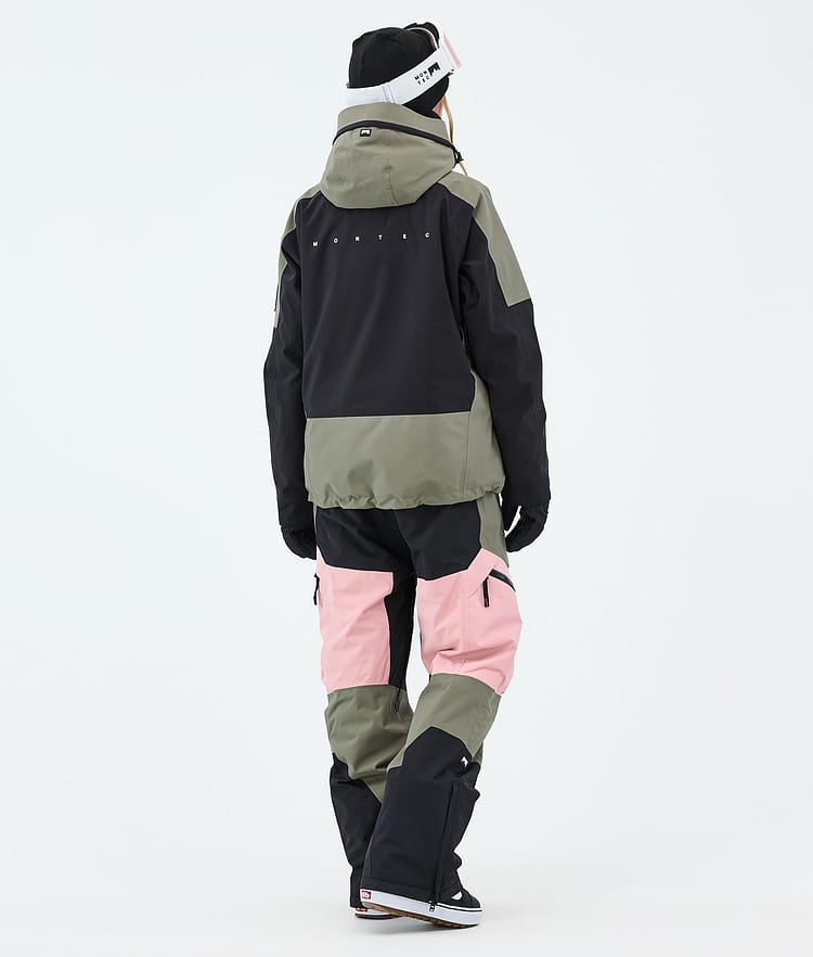 Montec Morpheus W Lumilautailutakki Naiset Greenish/Black/Soft Pink, Image 3 of 9