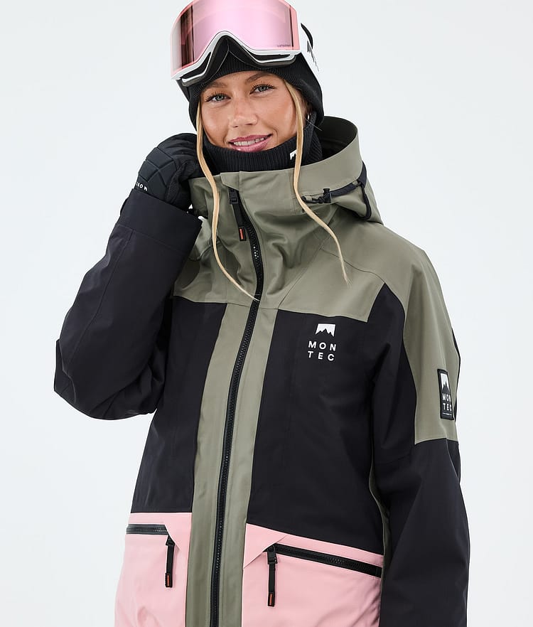 Montec Morpheus W Laskettelutakki Naiset Greenish/Black/Soft Pink, Image 4 of 9