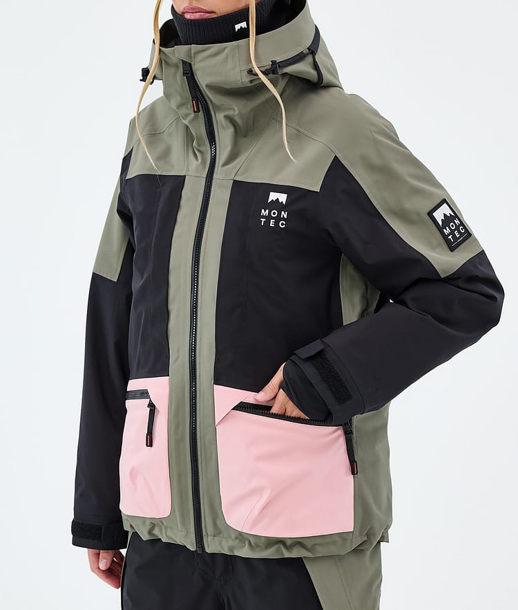 Montec Morpheus W Lumilautailutakki Naiset Greenish/Black/Soft Pink, Image 7 of 9