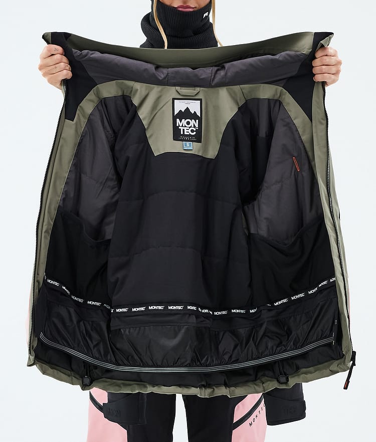 Montec Morpheus W Laskettelutakki Naiset Greenish/Black/Soft Pink, Image 9 of 9