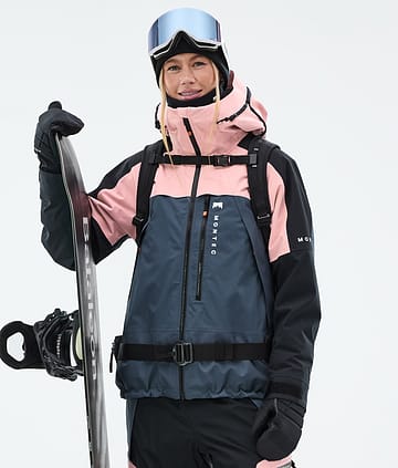 Montec Oracle W Lumilautailutakki Naiset Soft Pink/Black/Metal Blue