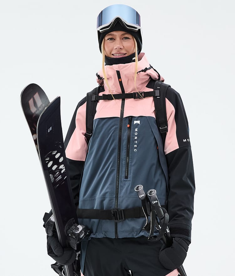 Montec Oracle W Laskettelutakki Naiset Soft Pink/Black/Metal Blue, Kuva 1 / 10